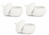 Set di 3 candele decorative Canister L Bianco