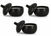 Set di 3 candele decorative Canister L Nero