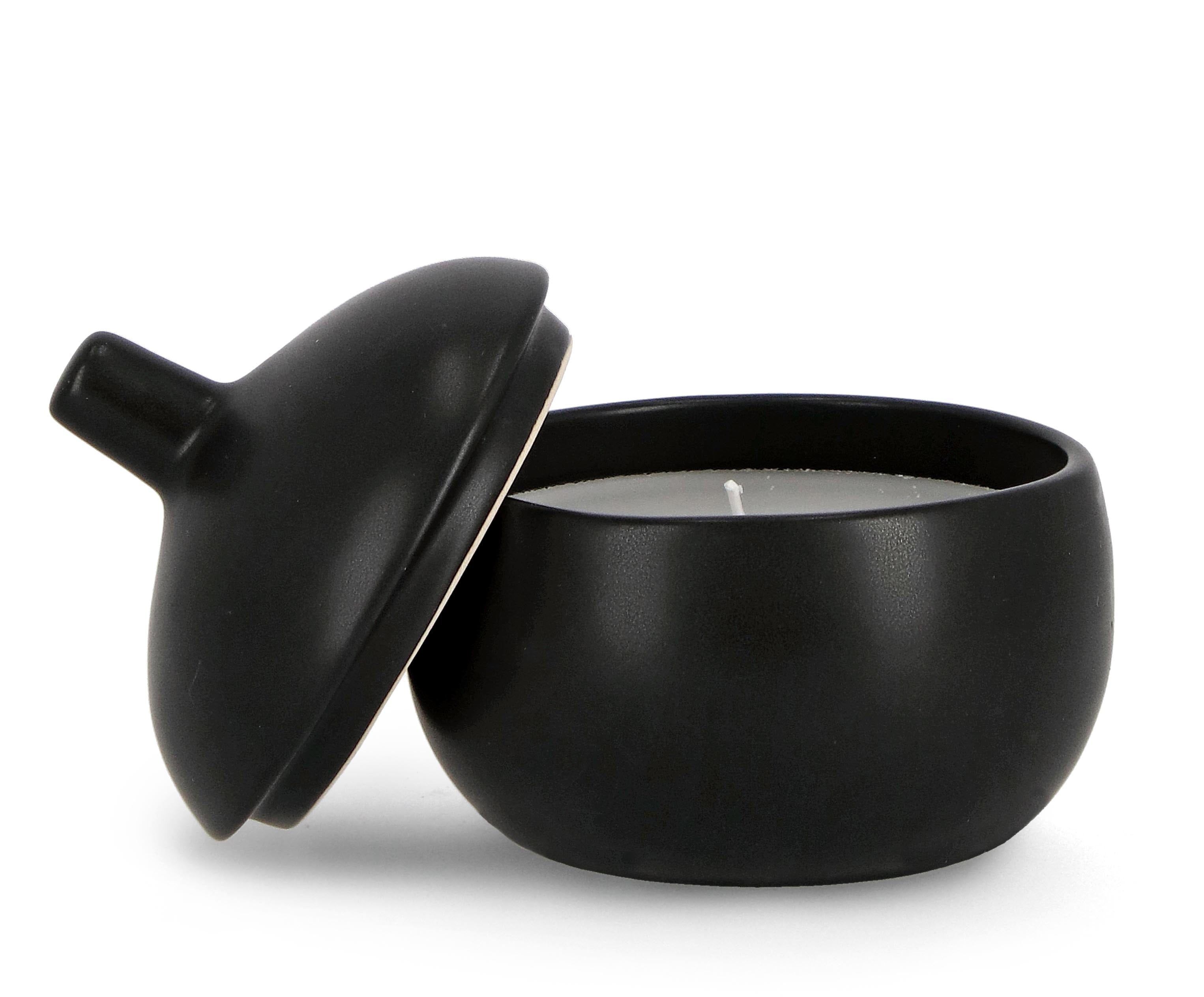 Set di 3 candele decorative Canister L Nero (1)