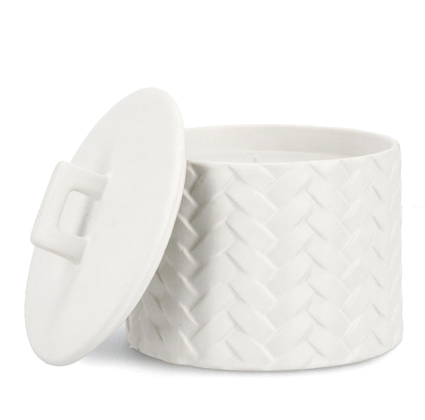 Set di 3 candele decorative Twine L Bianco (2)