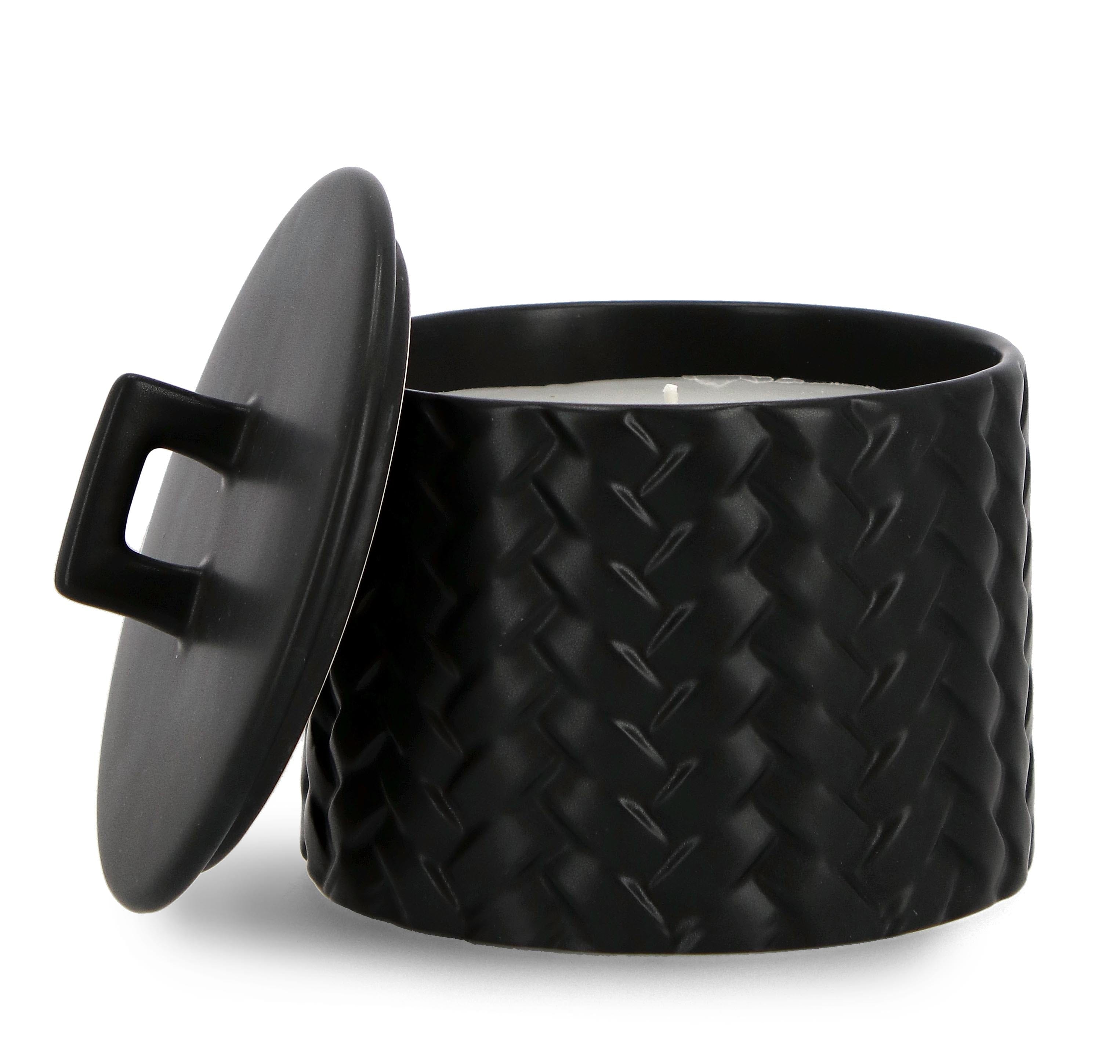 Set di 3 candele decorative Twine L Nero (2)