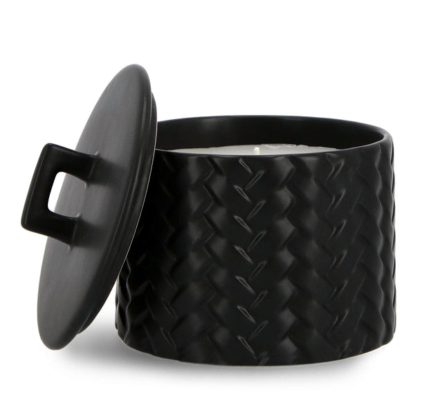 Set di 3 candele decorative Twine L Nero (2)