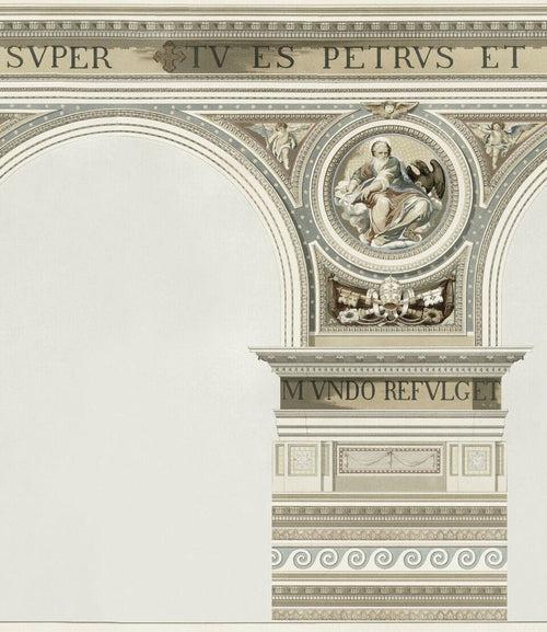 Set di 3 carte da parati stampate in digitale Basilique