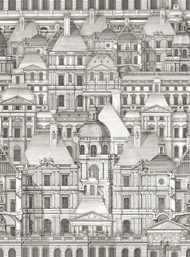 Set di 3 carte da parati stampate in digitale Louvre