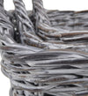 Set di 3 ceste rattan Acra Square Grigio (3)