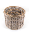 Set di 3 ceste rattan Basketry Naturale (2)