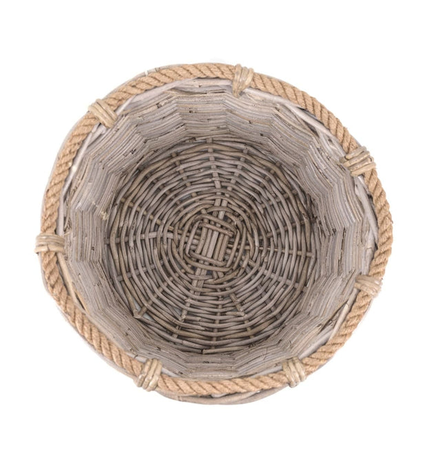 Set di 3 ceste rattan Basketry Naturale (4)