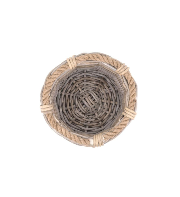 Set di 3 ceste rattan Basketry Naturale (5)