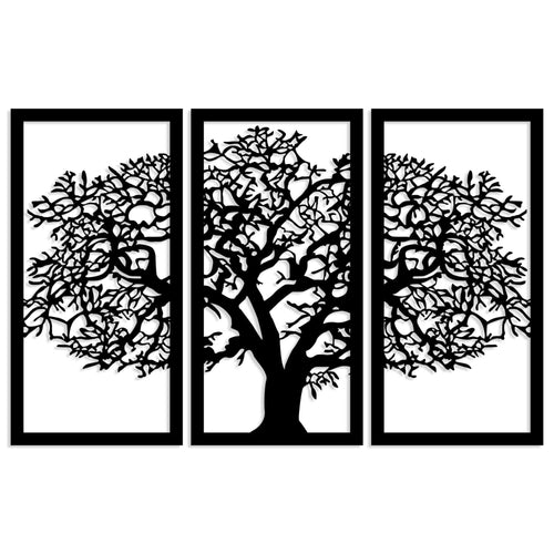 Set di 3 Decorazione da parete Agac 5 Nero (1)