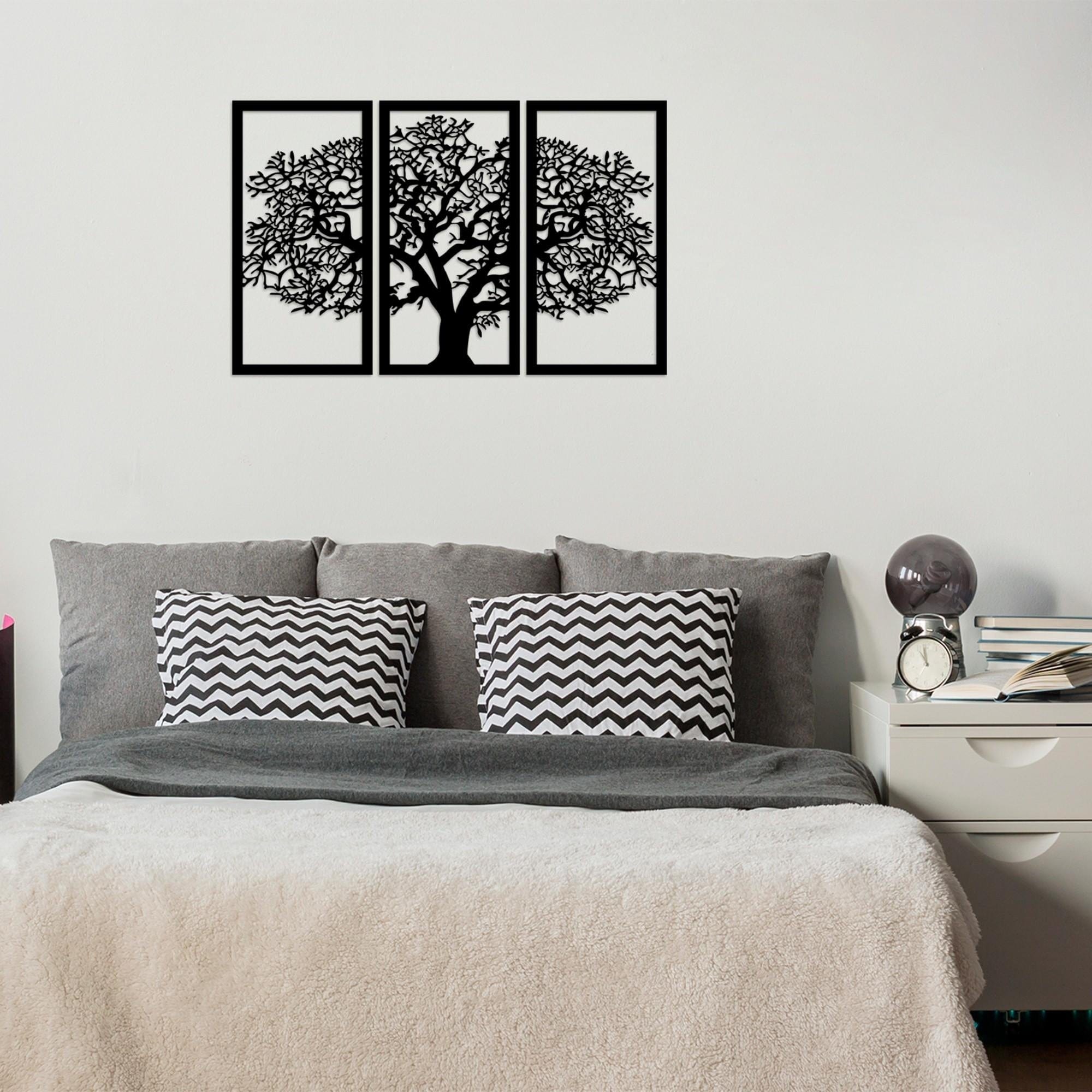 Set di 3 Decorazione da parete Agac 5 Nero (2)