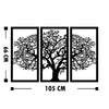 Set di 3 Decorazione da parete Agac 5 Nero (3)