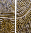 Set di 3 decorazioni da parete Grande Carved Naturale, 150 x 180 cm (1)