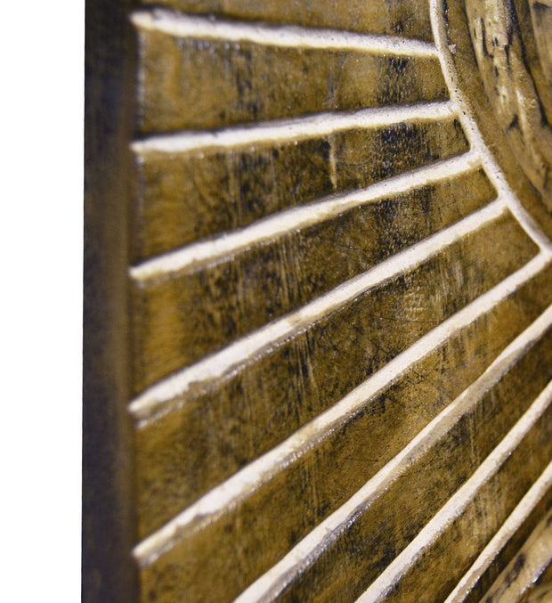 Set di 3 decorazioni da parete Grande Carved Naturale, 150 x 180 cm (3)