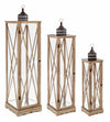 Set di 3 lanterne decorative Bucharest Naturale