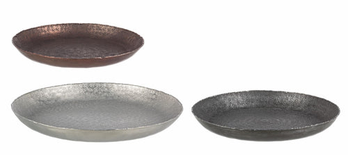 Set di 3 piatti decorativi Graceful Round Low Multicolore