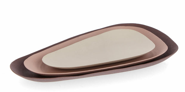 Set di 3 piatti decorativi Lebete Beige (3)