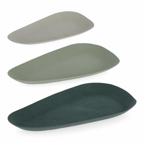 Set di 3 piatti decorativi Lebete Verde