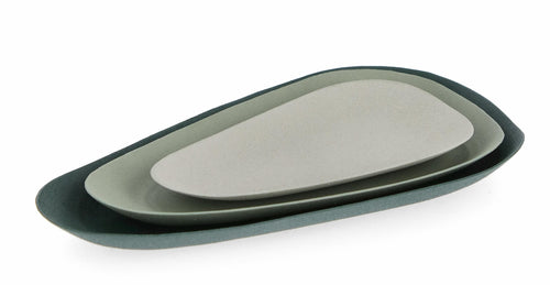Set di 3 piatti decorativi Lebete Verde (1)