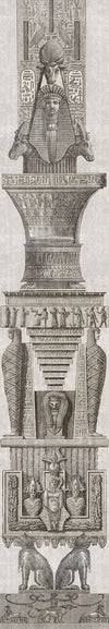 Set di 3 rotoli Carta da parati digitale stampata Colonne egiziane (2)
