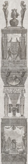Set di 3 rotoli Carta da parati digitale stampata Colonne egiziane (4)