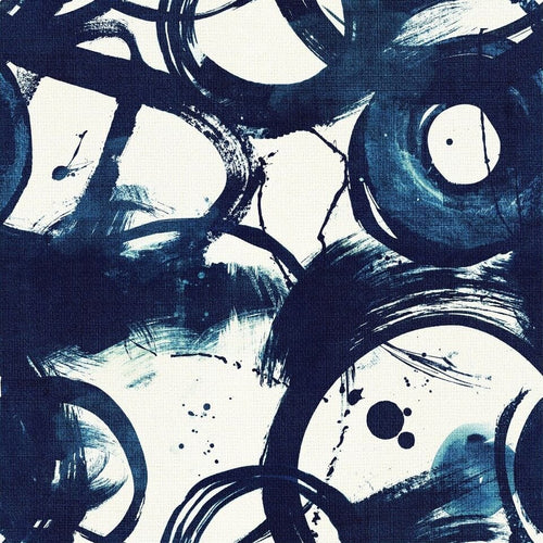 Set di 3 rotoli Carta da parati digitale stampata Denim Spirit