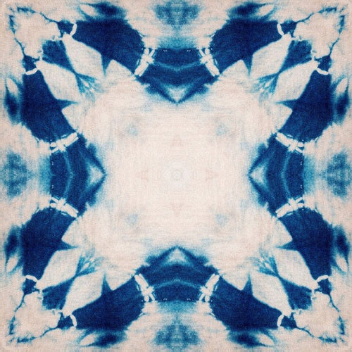 Set di 3 rotoli Carta da parati digitale stampata Shibori Flower