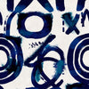 Set di 3 rotoli Carta da parati digitale stampata Spontaneus Blu