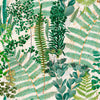 Set di 3 rotoli Carta da parati digitale stampata Verde Santuario
