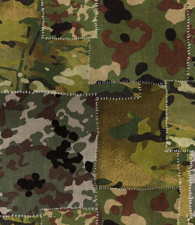 Set di 3 rotoli Carta da parati stampata camo digitale (1)