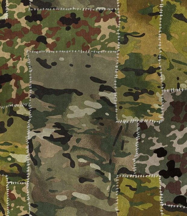 Set di 3 rotoli Carta da parati stampata camo digitale (2)