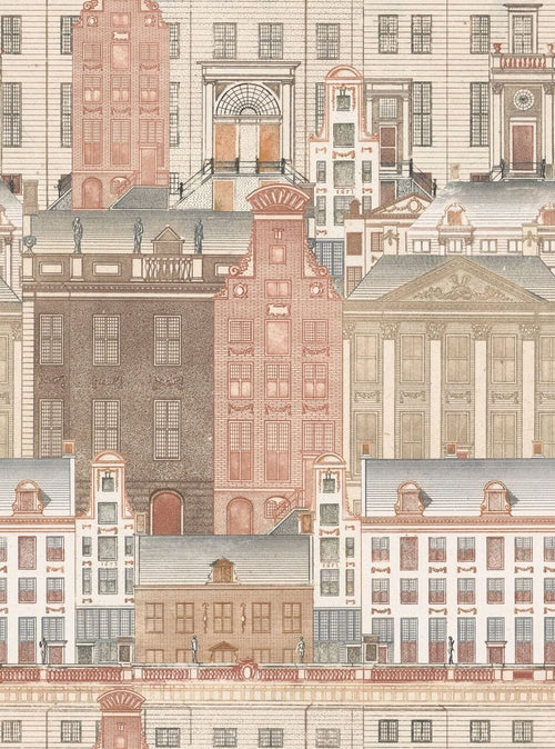 Set di 3 rotoli Carta da parati stampata digitale Amsterdam