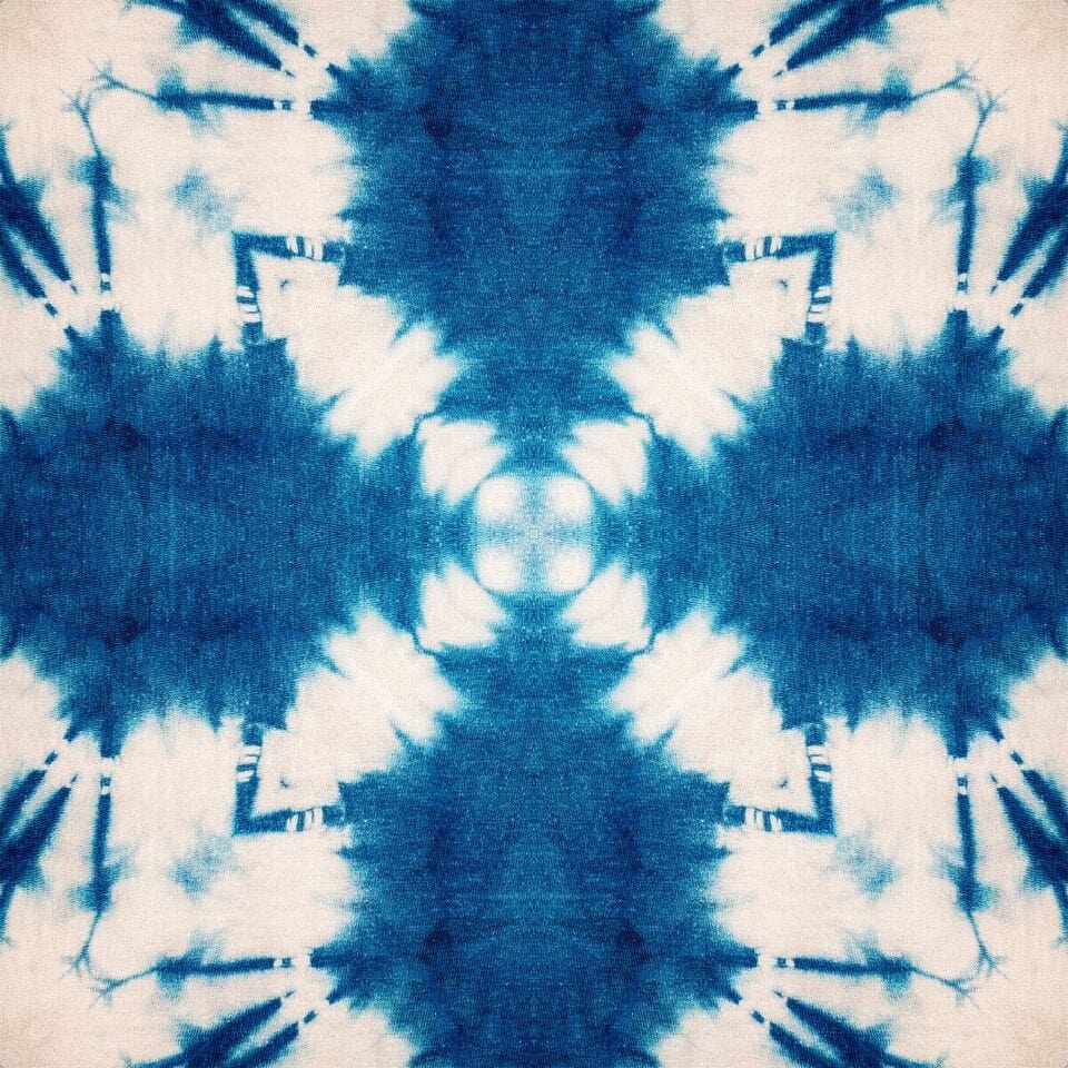 Set di 3 rotoli Carta da parati stampata digitale Shibori Butterfly
