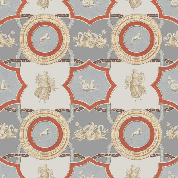 Set di 3 rotoli Carta da parati stampata in digitale Apodyterium Taupe