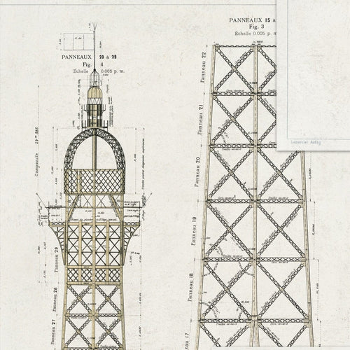 Set di 3 rotoli Carta da parati stampata in digitale Grand Eiffel