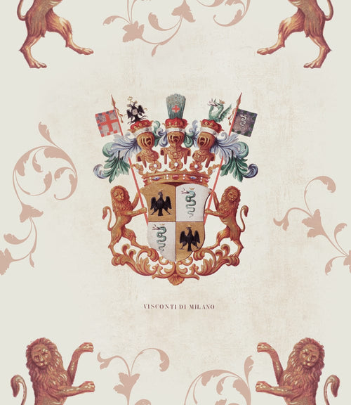 Set di 3 rotoli di carta da parati con stampa digitale Heraldy (1)