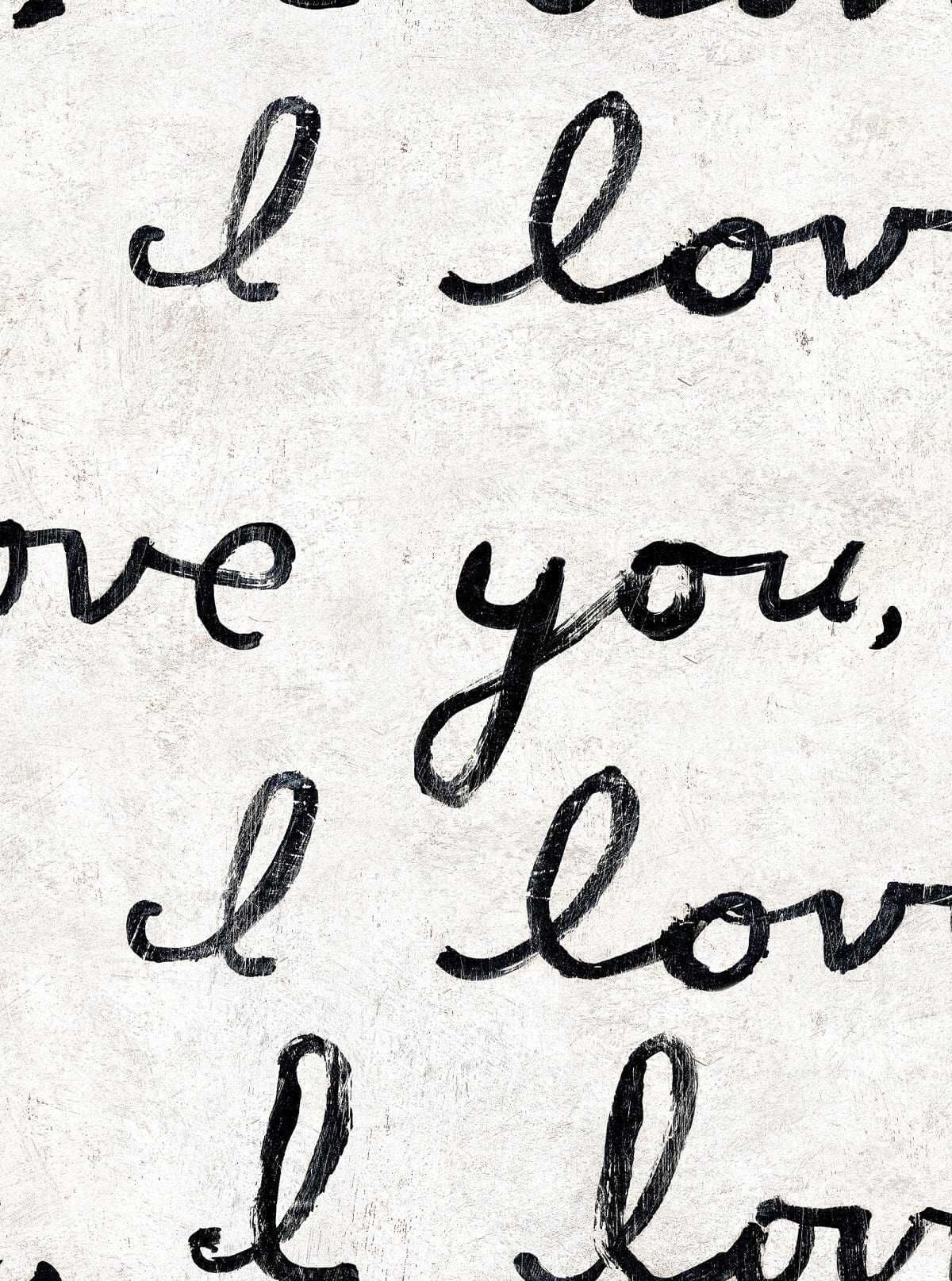 Set di 3 rotoli di carta da parati con stampa digitale I Love You (1)