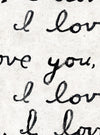 Set di 3 rotoli di carta da parati con stampa digitale I Love You (1)