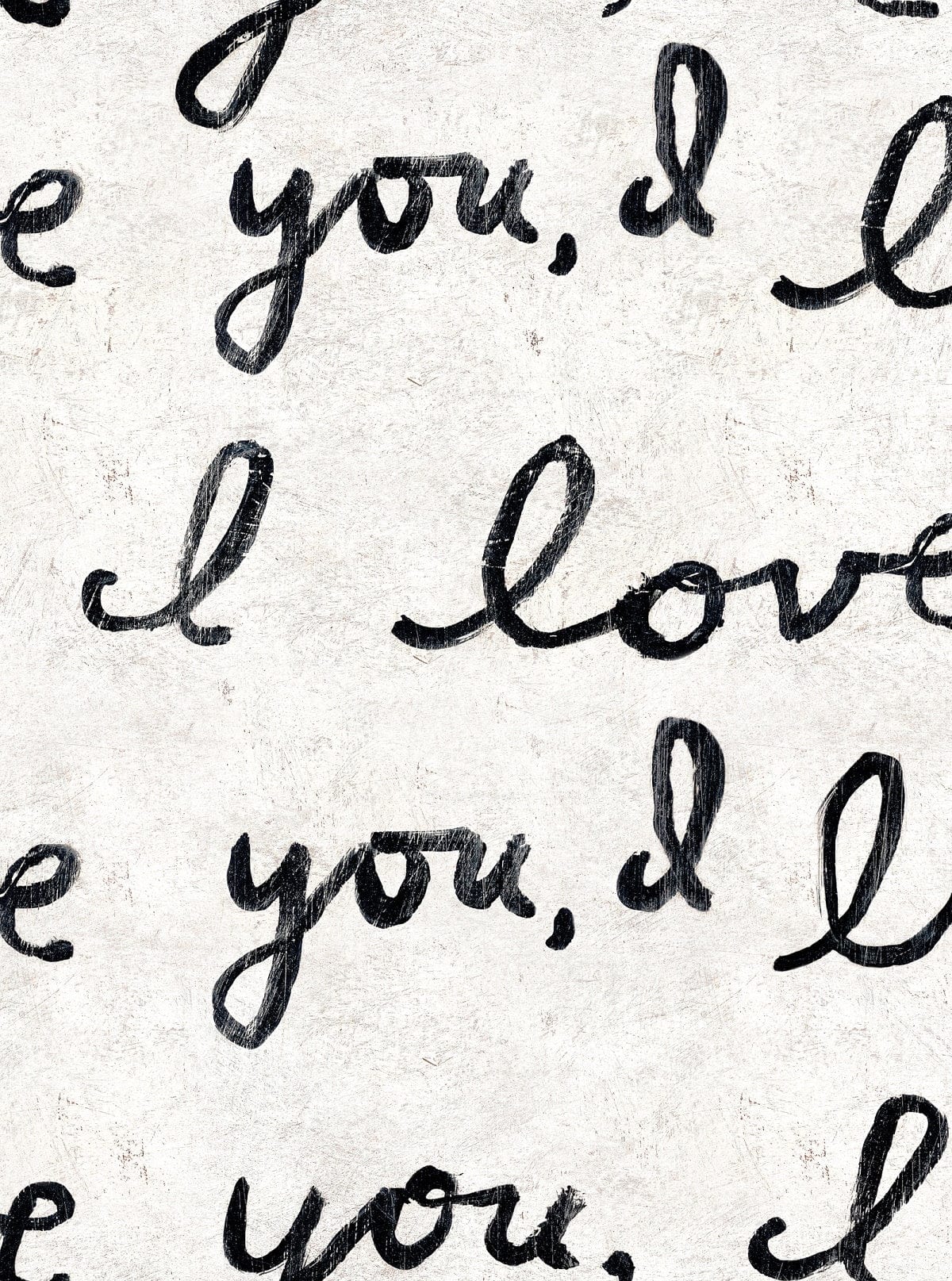 Set di 3 rotoli di carta da parati con stampa digitale I Love You (2)