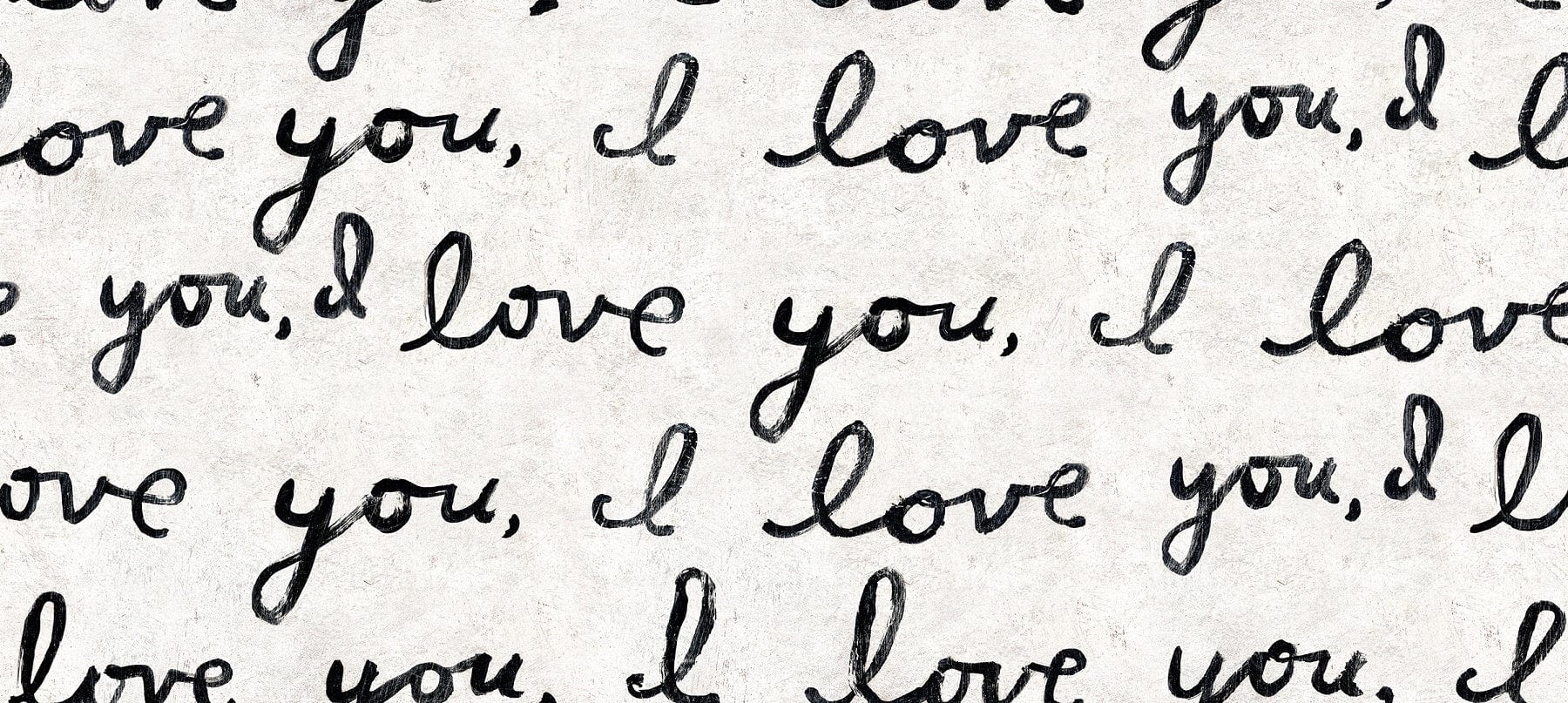 Set di 3 rotoli di carta da parati con stampa digitale I Love You (3)