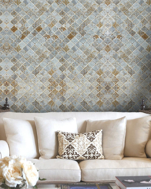 Set di 3 rotoli di carta da parati con stampa digitale Marocco Tiles (1)