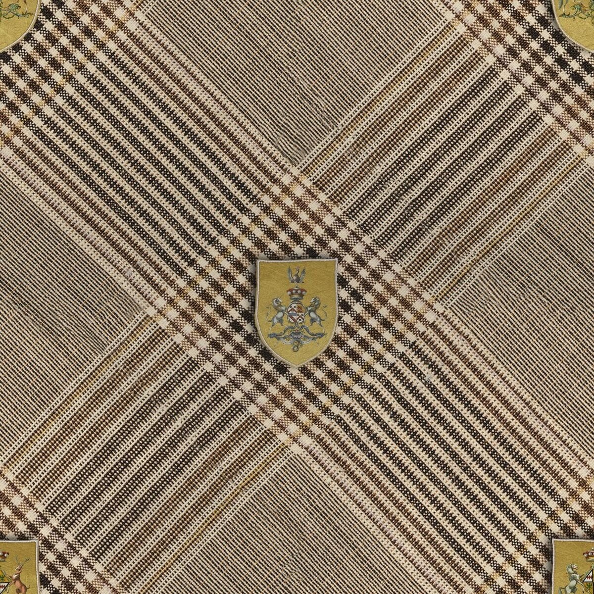 Set di 3 rotoli di carta da parati stampata Digital Nobility Gold