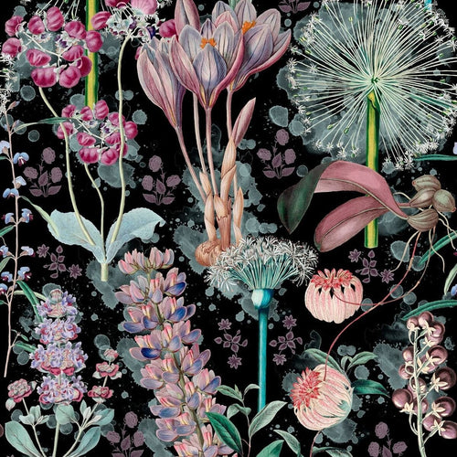 Set di 3 rotoli di carta da parati stampata digitale Giardino dell'Eden