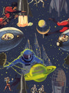 Set di 3 rotoli di carta da parati stampata digitale Intergalactic