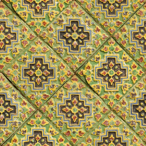 Set di 3 rotoli di carta da parati stampata digitale Italian Tile