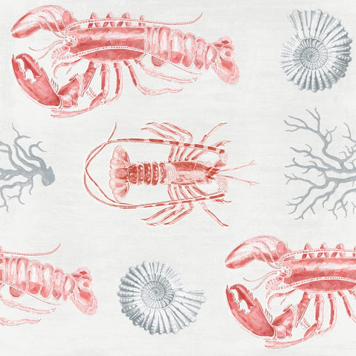 Set di 3 rotoli di carta da parati stampata digitale Lobster