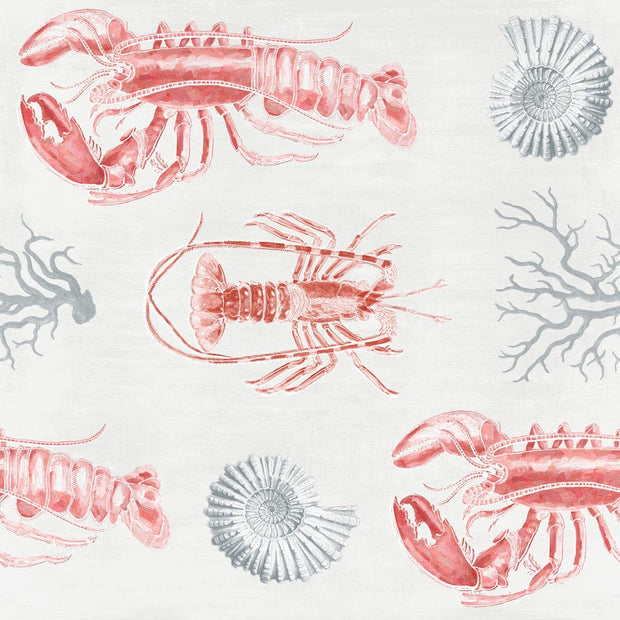 Set di 3 rotoli di carta da parati stampata digitale Lobster