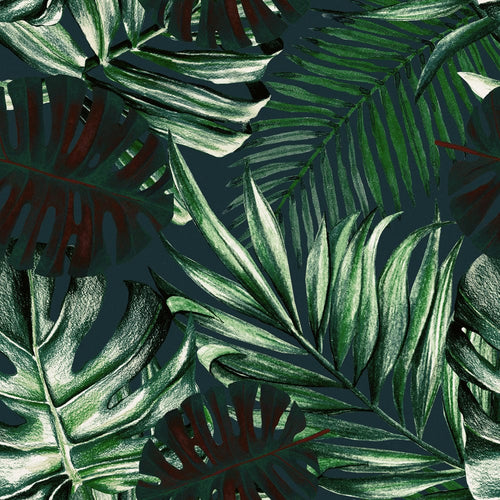 Set di 3 rotoli di carta da parati stampata digitale Rainforest
