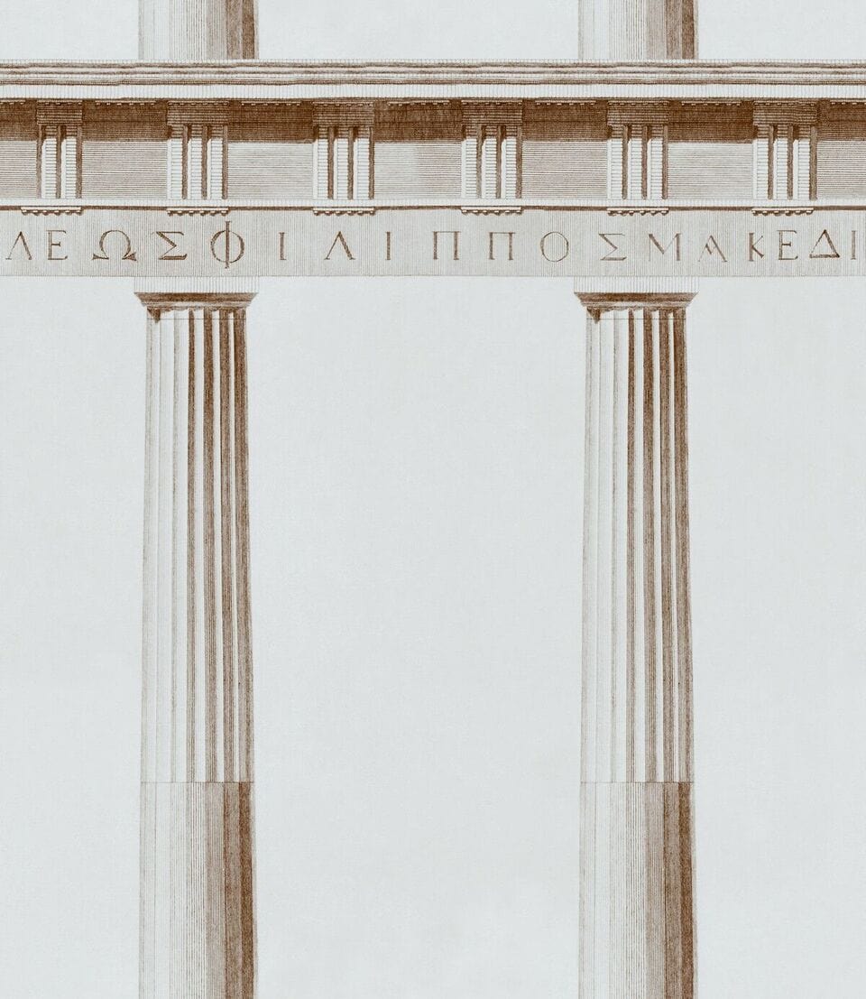 Set di 3 rotoli di carta da parati stampata in digitale Athena