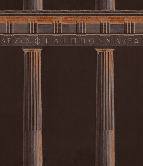 Set di 3 rotoli di carta da parati stampata in digitale Athena Copper