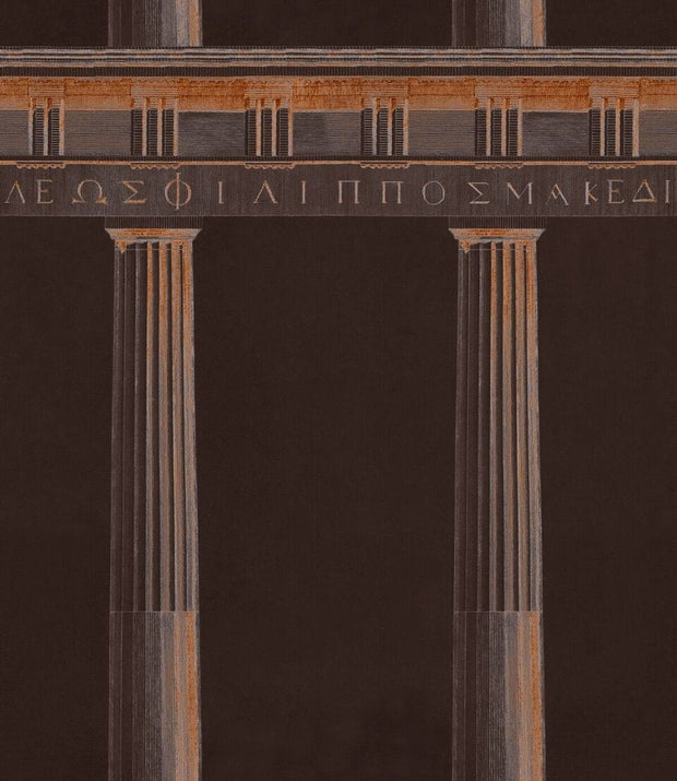 Set di 3 rotoli di carta da parati stampata in digitale Athena Copper